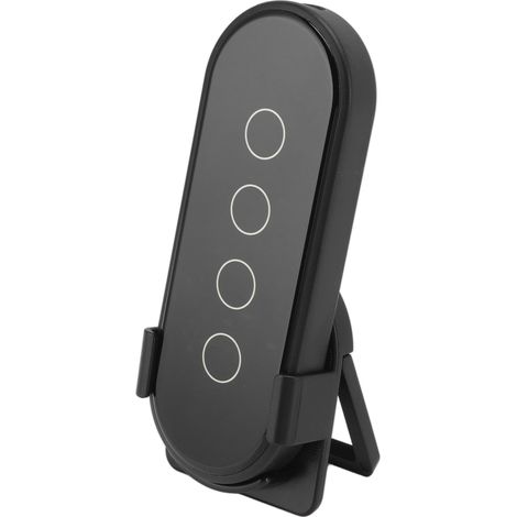 Bouton intelligent sans fil Wi-Fi compatible ZigBee pour TUYA, télécommande 3 voies à 4 boutons pour la maison, noir (1/5)