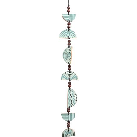 Signes Grimalt Suspension en bois suspendu Pendant vert - 52x8x1cm (1/3)