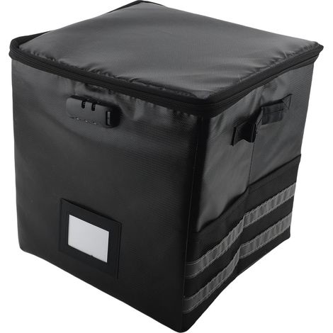 Boîte Rangement Vinyles Grande Capacité Pliable Étanche Ignifuge – Avec Serrure pour Disques 12 Pouces S (1/4)