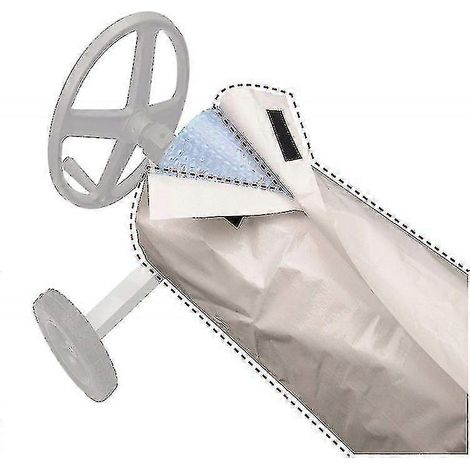 Housse de piscine Rouleau de couverture de piscine extérieure imperméable 490x96cm (1/5)