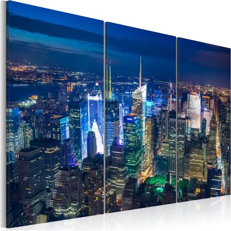 Tableau "Vue Aérienne de la Ville de New York" 40 x 60 cm (1/2)