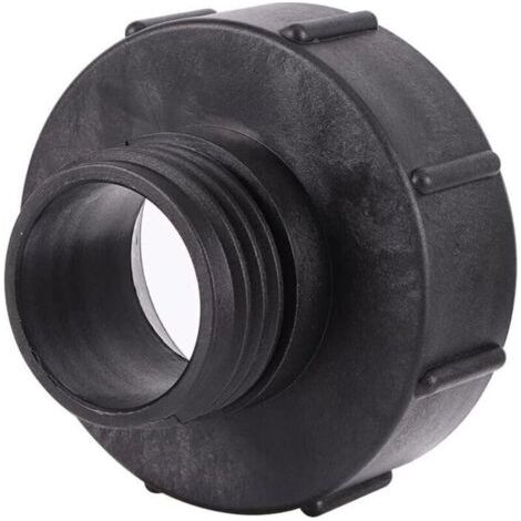 1 Adaptateur IBC S100x8 vers réducteur S60x6 filetage grossier avec couvercle Adaptateur de réservoir Adaptateur IBC Vanne de tonneau de réservoir d'eau de pluie pour robinets d'arrosage (1/3)