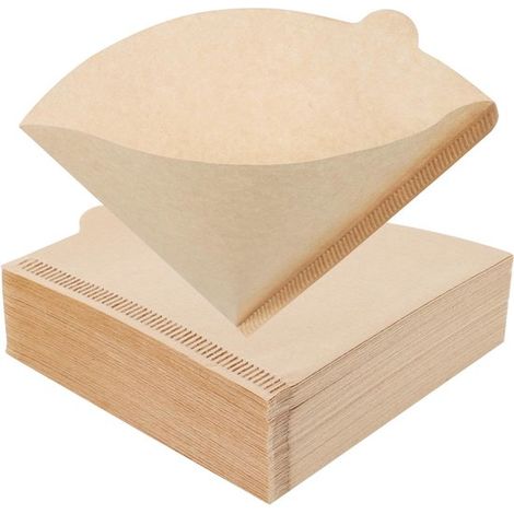 Kaffeefilter 400 Stück Größe 1 V-förmiges Kaffeefilterpapier Kegel Kaffeefilter Kaffeezubehör für Kaffeekanne Filterbecher Kaffeemaschinen 1-2 2