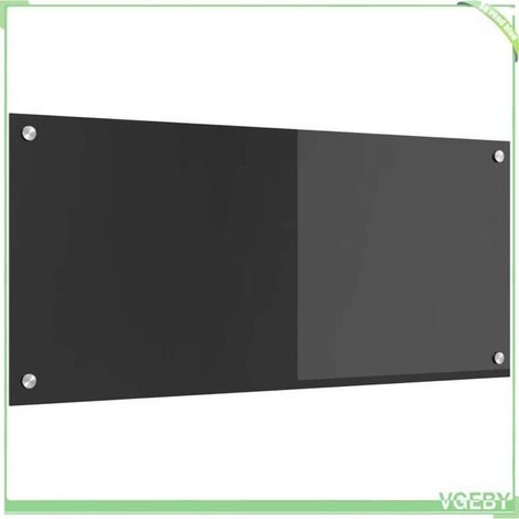 Dosseret de cuisine - FAFEISY - 42001244 - Gris foncé - Verre trempé - 90 x 40 cm (1/5)