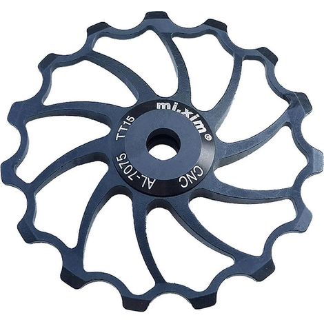 Galet de dérailleur arrière en céramique pour vélo de route, guide-galet 15 dents, roulement à billes pour VTT, rouge (1/3)