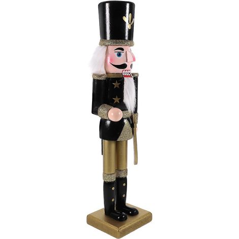 Casse-noisette en bois, figurine de Noël compatible avec les décorations de Noël (1/5)