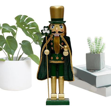 Décorations de Casse-Noisette en Bois Faites à la Main, Soldat Casse noisette de Noël, casse-noisette de 15 pouces, décorations de Noël soldat casse-noisette 38 cm / 14,96 pouces pour Noël, anni (1/5)
