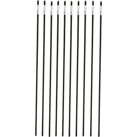 Multitanks – Lot de 10 tuteurs en acier plastifié 180 cm – Haute résistance aux intempéries – Revêtement anticorrosion – Pour tomates et plantes grimpantes