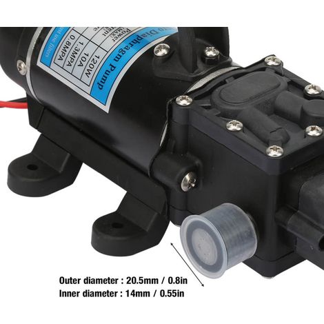 Pompe à membrane électrique haute pression de type pressostat 120 W (1/5)