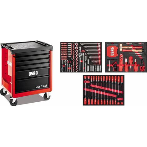 Carrello Usag JUST 515 J6SM con Assortimento Manutenzione 265 pz