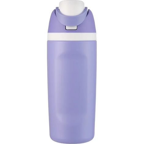(Violet, 710 ml) Bouteille d'eau de sport isolée sous vide, en acier inoxydable 304, étanche, avec poignée. (1/4)