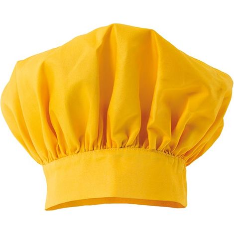 Gorro francés de cocinero con frunce VELILLA Serie 404001 Amarillo