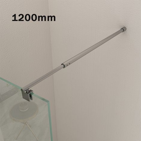 120cm Haltestange SONNI Duschwand Stabilisierungsstange für Walk in Dusche Duschkabine (1/5)