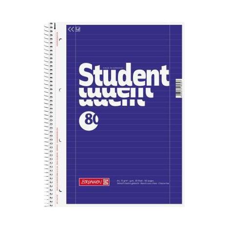BRUNNEN Collegeblock Student 1067927 DIN A4 80Bl. Lin27 liniert