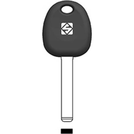 2 x SILCA KIA9TE CHIAVE TRANSPONDER VUOTA NICHEL