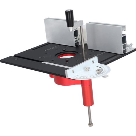 Base de levage inversée en 4 parties pour le travail du bois, fraiseuse électrique, petite fraiseuse, table élévatrice pour le rainurage, le tenonnage, le détourage, le chanfreinage et le lavage. Noir (1/5)