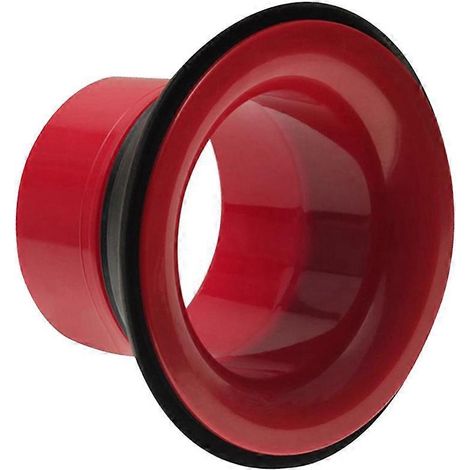 Amplificateur de grosse caisse en caoutchouc ABS avec protection noire pour orifice de micro et peau de grosse caisse rouge (1/5)