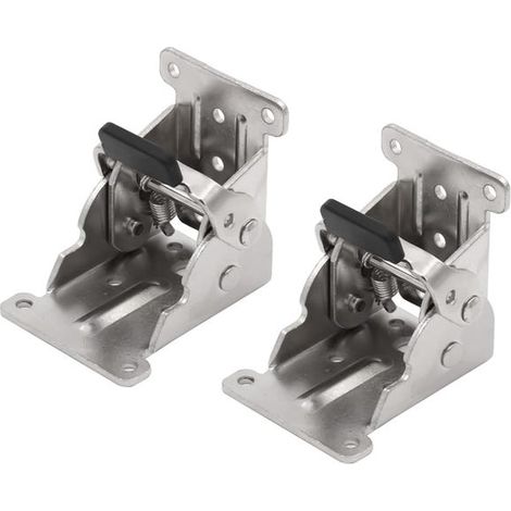 Support de charnière pliable, charnière autobloquante, charnière à bascule pour pieds de meubles pliables, 2 pièces (1/4)