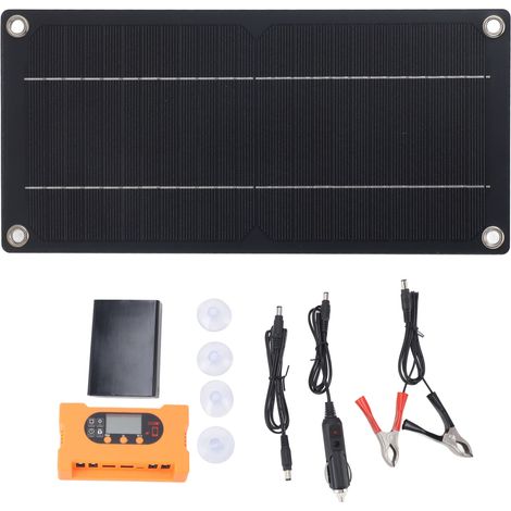Panneau Solaire Photovoltaïque - Mono 6W 12V - Sortie USB-C - Portable pour Camping (1/5)