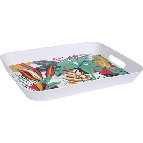 Plateau de Service "Paradis Exotique" 41cm Multicolore