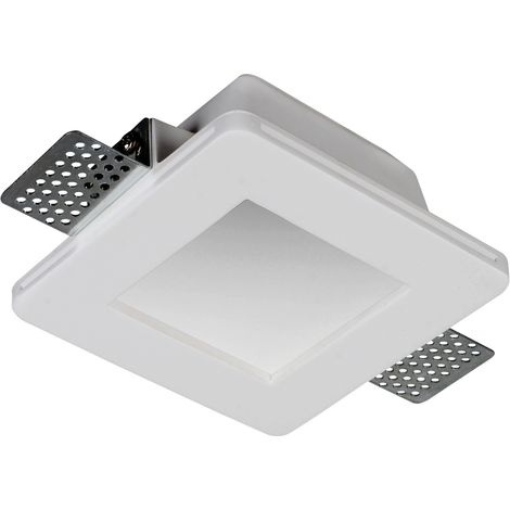 INCASSO GESSO GU10 12X12XH6,2CM DA SOFFITTO