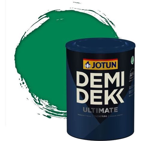 Peinture Bois - DEMI DEKK ULTIMATE - Lasure Opaque Satinée - RAL 6024 - 0,75L (1/2)