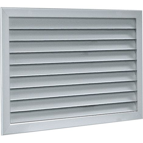 Grille extérieure murale en alu anodisé pour air neuf / vicié AG 638 500x500mm ALDES 11052014