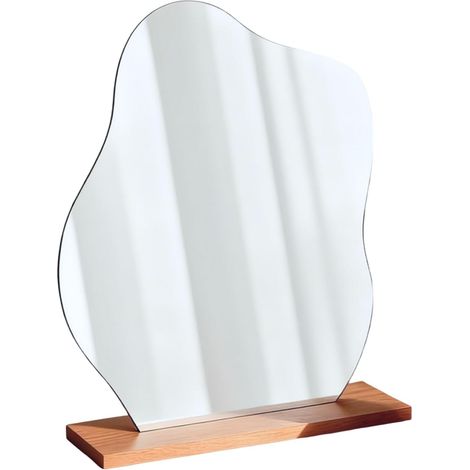 1 miroir,acrylique,sans cadre,base bois,design irrégulier,chambre salon bureau (1/5)
