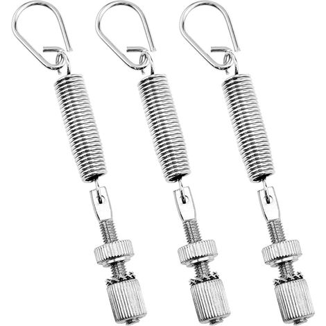 Lot de 3 ressorts extensibles pour grosse caisse Argenté