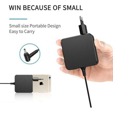 Chargeur Notebook - 65 W - 19 V 3,42 A - Connecteur 4,0 x 1,35 mm - Compatible ASUS Zenbook VivoBook - 1 Pièce (1/4)