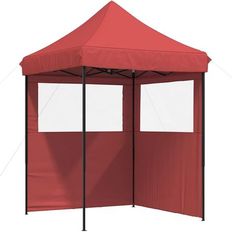 tente de réception pliable et repliable avec deux parois (1/5)