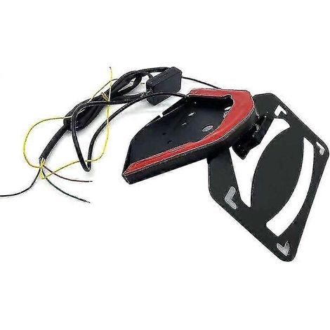 Support de feu arrière de moto D7wd en acier au carbone avec support de plaque d'immatriculation pour S1000rr( ) (1/5)
