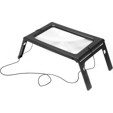 TH-275205C Loupe de lecture pliable haute définition avec affichage LED 2,5x pour la maison (1/5)