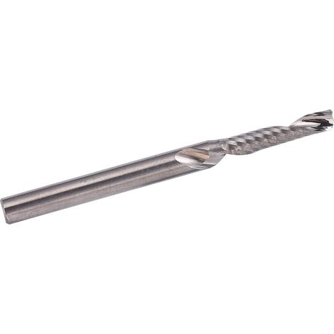 Fraise carbure monobloc 5 pièces, coupe 1 dent hélicoïdale, fraise à queue 3,175x2,5x12mm, outil de fraisage acier tungstène pour bois et métal (1/5)