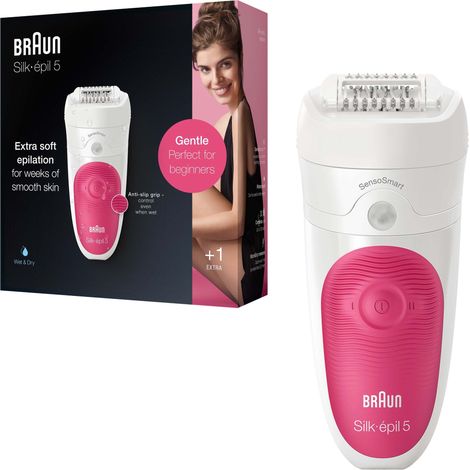 Braun - Epilierer Silk-épil 5-500 SensoSmart, rosa/weiß 4210201190530 (1/5)