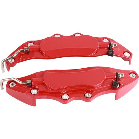 Couvre-étriers universels en alliage d'aluminium haute résistance, protection d'étriers de frein pour voiture, rouge, petite taille (1/5)