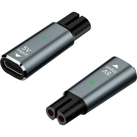 5V USB-C Chargeur Adaptateur, pour Tondeuse à Cheveux Rasoir Philips Norelco One Blade Shaver QP2734 QP2824 QP2724 QP2834 QP4631 MG7930 MG7950 MG9530 7000 9000 Series (1/5)