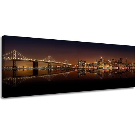Lienzo impreso Arquitectura de San Francisco 150 x 50 cm