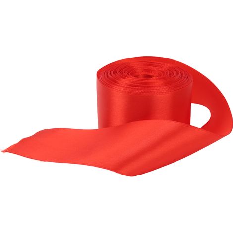 Sprint-Ziellinie Rotes Satinband Endkappe 20 m für Geschenkverpackung Party Schule (1/5)