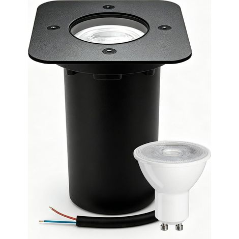 Spot Encastrable Exterieur IP67 étanche 230 V, Noir 1 Pack (1/5)
