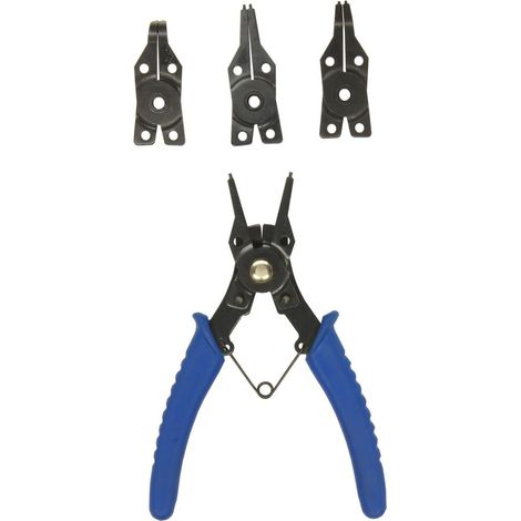 CON:P Sicherungsring-Zange mit 4 variablen Aufsätzen