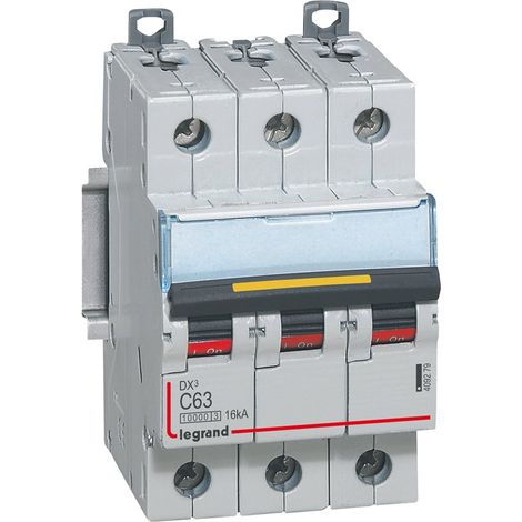 DX³ Disjoncteur 3P courbe C 63A 10kA/16kA - LEG409279