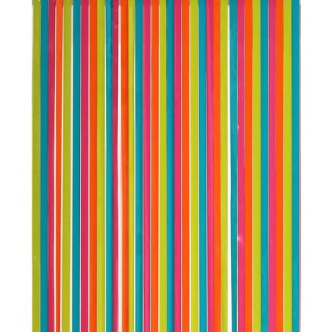 Madeinnature – Rideau de porte en lanières PVC 90 cm x 220 cm – Installation facile avec crochets – Pour intérieur et extérieur – Plusieurs coloris disponibles
