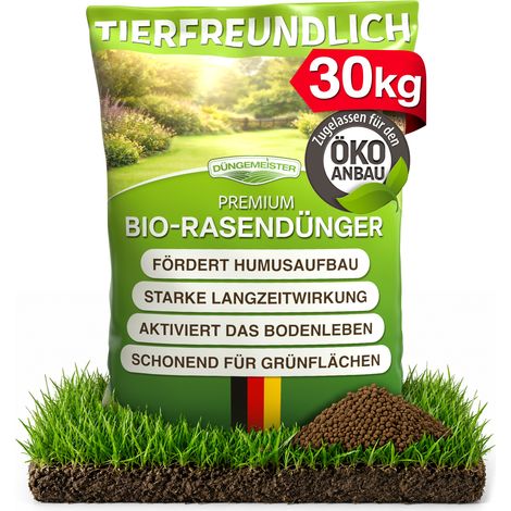 Rasendünger Bio Dünger Rasen Langzeitwirkung schneller Humusaufbau Premium 30,3kg (1/5)