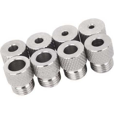 Jeu De Bagues Perçage En Acier Inoxydable 8 Pièces Avec Diamètres Intérieurs 3 À 10mm Filetage M14x1 5 Pour Un Précis Guide Fileté À Prise Sécurisée (1/4)