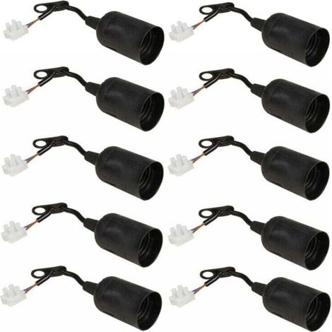 Lot de 10 Douilles à Vis E27 pour Éclairage de Chantier Industriel et Extérieur (1/4)