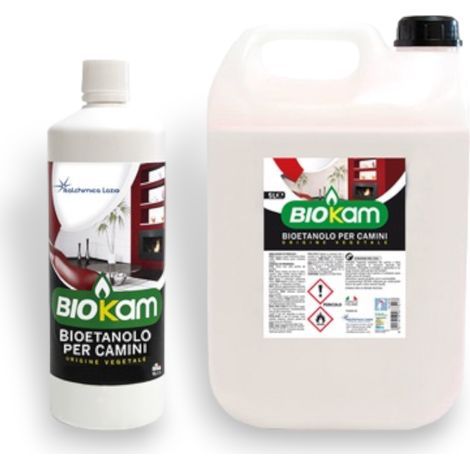 Liquido bioetanolo per camini e stufe a liquido con fiamma viva 1 L (1/3)