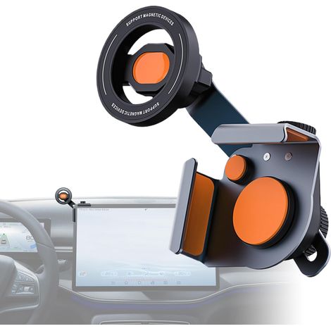 Support magnétique de téléphone pour écran de tableau de bord de voiture - Support magnétique pour écran de tableau de bord de voiture - Pour voitures telles que (1/5)