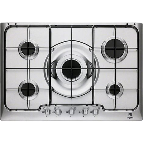 Placa de cocina Electrolux PX750XV Acero inoxidable Integrada Gas 5 quemador(es)