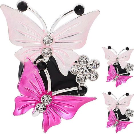Lot de 3 clips de ventilation papillon scintillants pour voiture, avec diffuseur d'huiles essentielles et désodorisant. (1/5)
